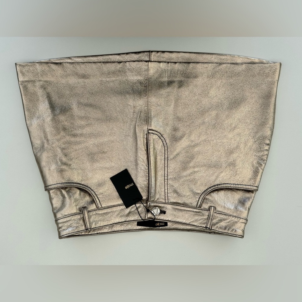 Gold mini skirt size 0